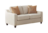 Coaster Christine Upholstered Cushion Back Sofa Beige Model 552061